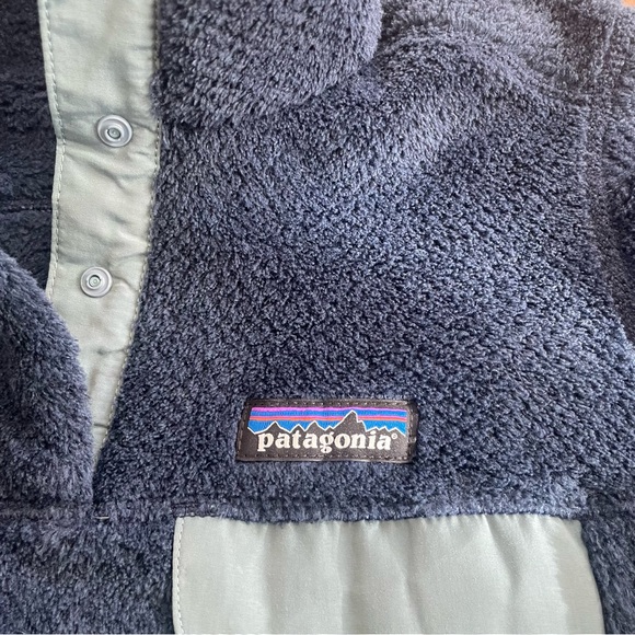Patagonia Sweater Women XS Fleece Retool Snap T Pullover Jacket Navy Blue X-Smal - Picture 6 of 12